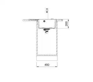 Franke Centro CNG 611-62 TL Granitowy Onyx Zlewozmywak kwadratowy