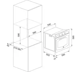 Franke Country FCO 86 H OA Termoobieg Beżowy Piekarnik elektryczny