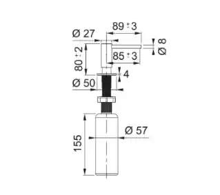 Franke Dozownik do mydła Atlas 112.0717.104 Miedziany