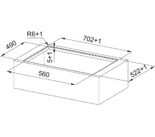 Franke FSM 709 HI 70cm Płyta indukcyjna z okapem