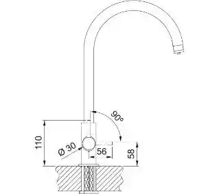 Franke Lina Clear Water Bateria kuchenna wysoka z filtrem czarny mat 160.0702.681
