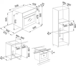 Franke Maris FMA 86 H TBK piekarnik elektryczny termoobieg czarne szkło