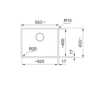 Franke Maris MRG 110-52 Granitowy Onyx Zlewozmywak kwadratowy