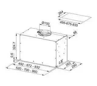 Franke Okap szafkowy FBFP XS A52 305.0665.368