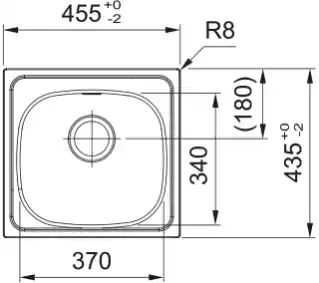 Franke Spark SKL 610-37/44 Stal szlachetna Zlewozmywak kwadratowy