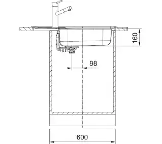 Franke Spark SKL 611-78/50 XL Stal szlachetna Zlewozmywak prostokątny