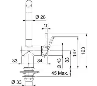 Franke Tap Active bateria kuchenna z wyciąganą wylewką coffee chrom mosiądz 115 0653 388