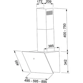 Franke Vertis FVT 605 WH A biały okap