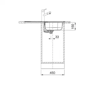 Franke Zlewozmywak jednokomorowy z ociekaczem Spark SKN 611-78/44 101.0712.225 Stal szlachetna 43.5x78
