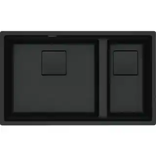 Franke Zlewozmywak półtorakomorowy Kanon KNG 160-46-21 125.0740.836 Onyx 46x76