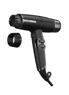 GA.MA IQ Perfetto Lite, super lekka suszarka 294g , czarna, 1600W