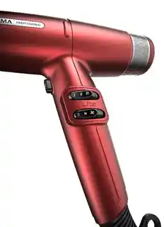 GA.MA IQ Perfetto Lite, super lekka suszarka 294g , czerwona, 1600W