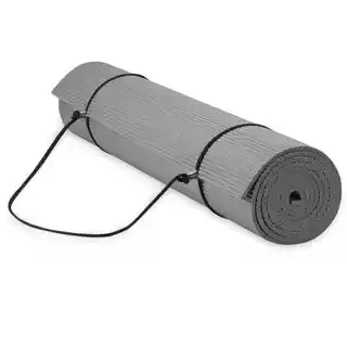 Gaiam Mata Do Jogi 6 mm Z Paskiem Szara Essentials 63317
