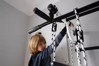 Gamma Drabinka gimnastyczna metalowa czerwona Plus