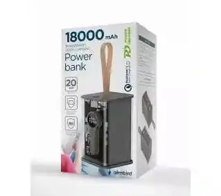 Gembird Powerbank PB18-TQC3-01 Transparentny 18000 mAh QC3.0 Usb Usb-c