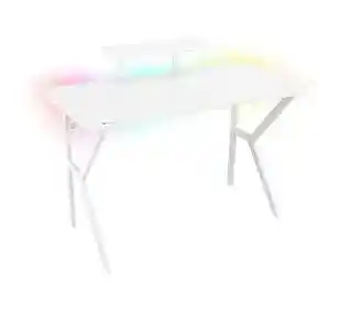 Genesis Holm 320 RGB 120cm Biały Biurko gamingowe
