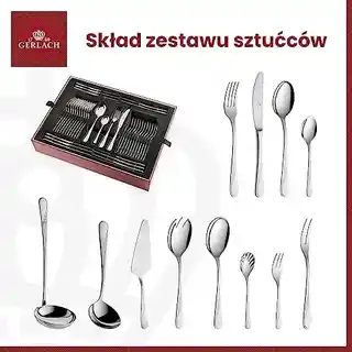 Gerlach Celestia 68 elementów Zestaw sztućców GERL2