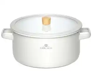 Gerlach Zestaw garnków Natur Enamel Biały (6 elementów)