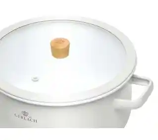 Gerlach Zestaw garnków Natur Enamel Biały (6 elementów)