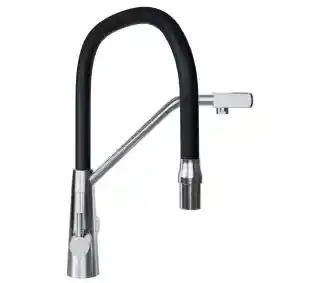 Globalo Olintio Black/Inox 1.1 Czarno-stalowy Stal szlachetna Bateria do filtrowania wody