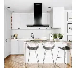 Globalo Verta Isola 90.3 H2H Czarny Okap wyspowy