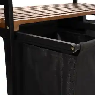 Gockowiak Kosz na pranie Hanoi Black 80L Czarny