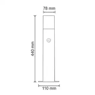 Goldlux Lampa ogrodowa New York 307330 Grafitowy