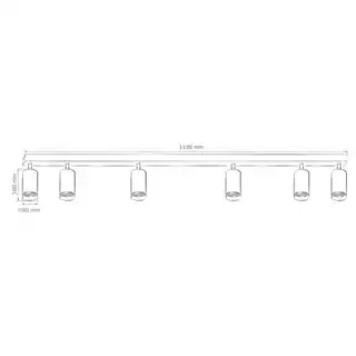 Goldlux Lampa sufitowa Paris 6 322319 Biały