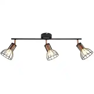 Goldlux Lampa sufitowa Sofia-3 310958 Czarno-miedziany