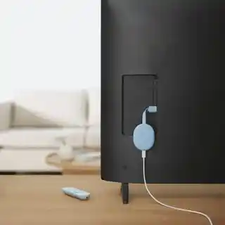 Google Odtwarzacz multimedialny Chromecast 4.0 Google TV Niebieski