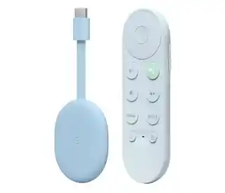 Google Odtwarzacz multimedialny Chromecast 4.0 Google TV Niebieski
