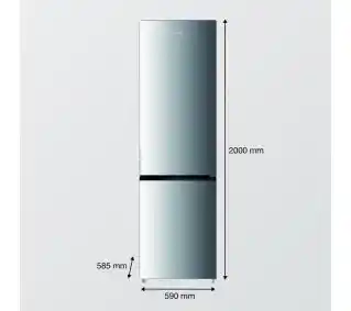 Gorenje G600 NRK620DAXL4 200,4cm Srebrny Lodówka