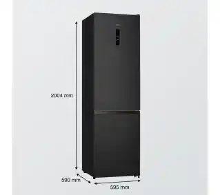 Gorenje G600 NRK620EABK4 200,4cm Czarny Lodówka