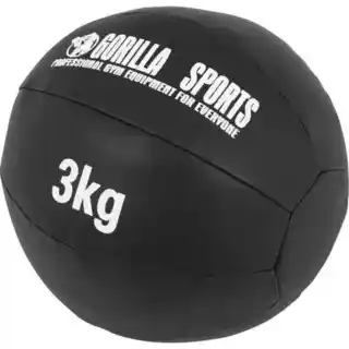 Gorilla Sports Piłka lekarska ze skóry syntetycznej 3kg