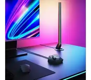 Govee H6047 lampka stojąca LED RGBIC Wi-Fi Alexa Google Assistant srebrno czarna gaming light bars