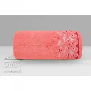 Greno Ręcznik bawełniany Bella 70x140 koralowy 450 g/m2 frotte