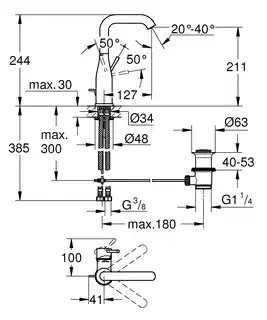 Grohe 32628AL1 Essence Bateria umywalkowa, Rozmiar L