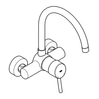 Grohe Concetto Bateria kuchenna natynkowa chrom 32667001