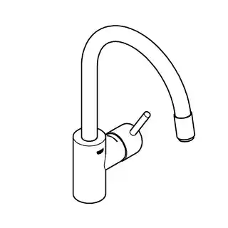 Grohe Concetto Bateria kuchenna wysoka z wyciąganą wylewką chrom 32663003