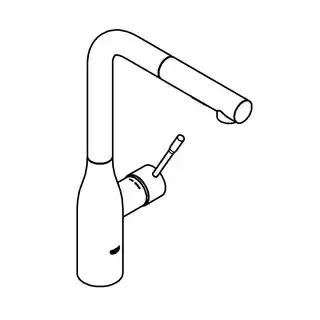Grohe Essence Bateria kuchenna wysoka z wyciąganą wylewką stal nierdzewna 30270DC0