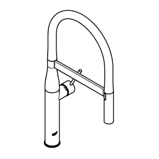 Grohe Essence Bateria kuchenna z wyciąganą wylewką brushed cool sunrise 30294GN0