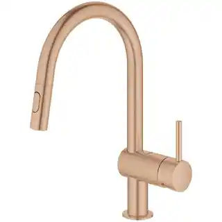 Grohe Minta Bateria kuchenna wysoka z wyciąganą wylewką brushed warm sunset 32321DL2