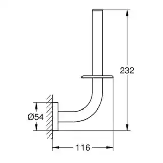 Grohe Uchwyt na papier toaletowy Essentials 40385001 Chrom