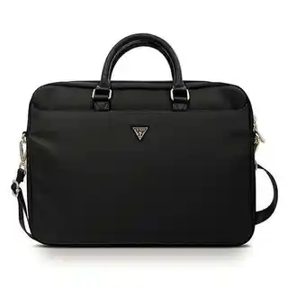 Guess nylon triangle logo torba do laptopa 16 cali czarna