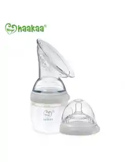 Haakaa Laktator kolektor silikonowy z akcesoriami do butelki Gen.3 160ml Grey BHK022-G