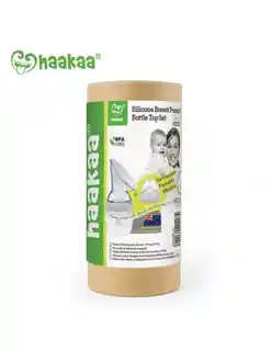 Haakaa Laktator kolektor silikonowy z akcesoriami do butelki Gen.3 160ml Grey BHK022-G