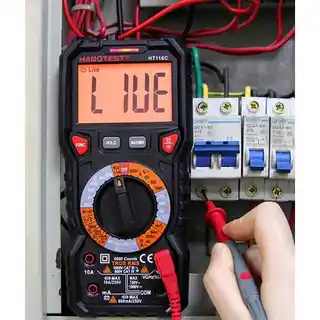Habotest Multimetr cyfrowy HT118C True RMS NCV testowanie akumulatorów latarka