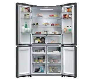 Haier Cube HCR39F19ENPT Pełny No Frost 190,5cm Komora świeżości Zdalne sterowanie Czarny Lodówka