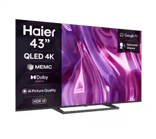 Haier H43S80GUX 43 QLED 4K 60Hz Google TV Dolby Audio HDMI 2.1 DVB-T2 Telewizor QLED