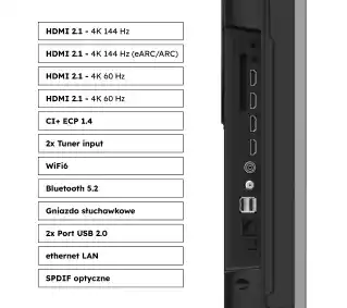 Haier H55M90EUX 55 Mini LED 4K 144Hz Telewizor LED
